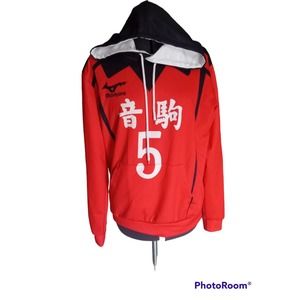 Mizunyoro red and black hoodie, no maker label , XL